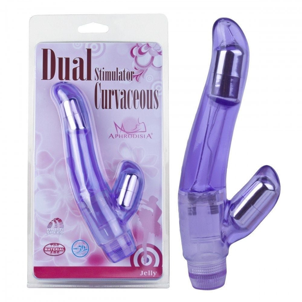 Vibrador Plug Lateral Dual Stimulator Curvaceous Vipmix