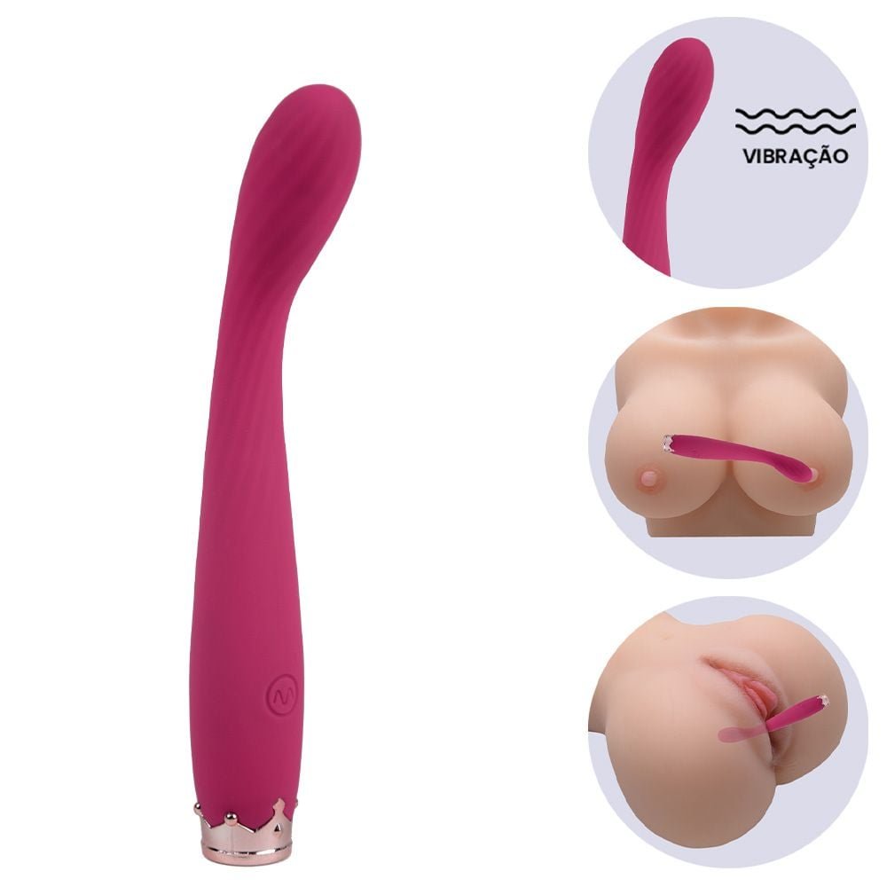 Vibrador Ponto G 10 Modos Recarga Via Usb Yaffa