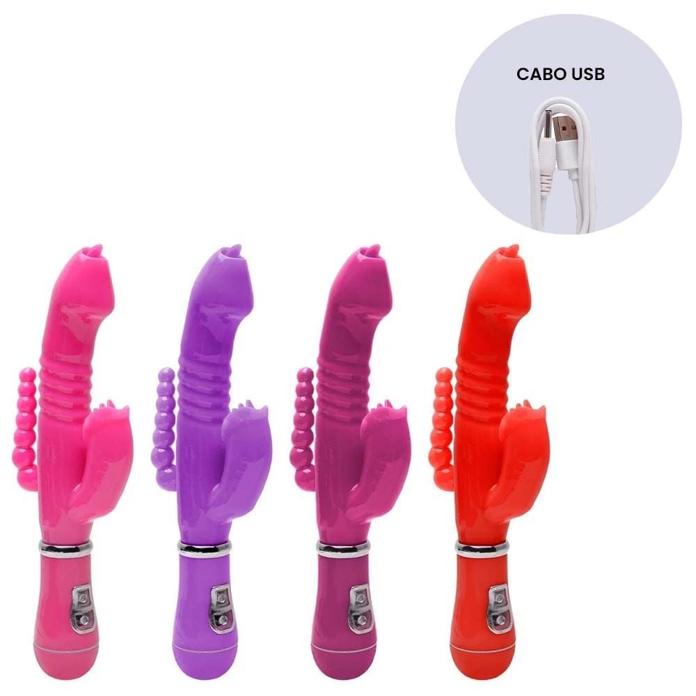 Vibrador Ponto G 12 Modos 3 Em 1 Usb Youvibe Vipmix