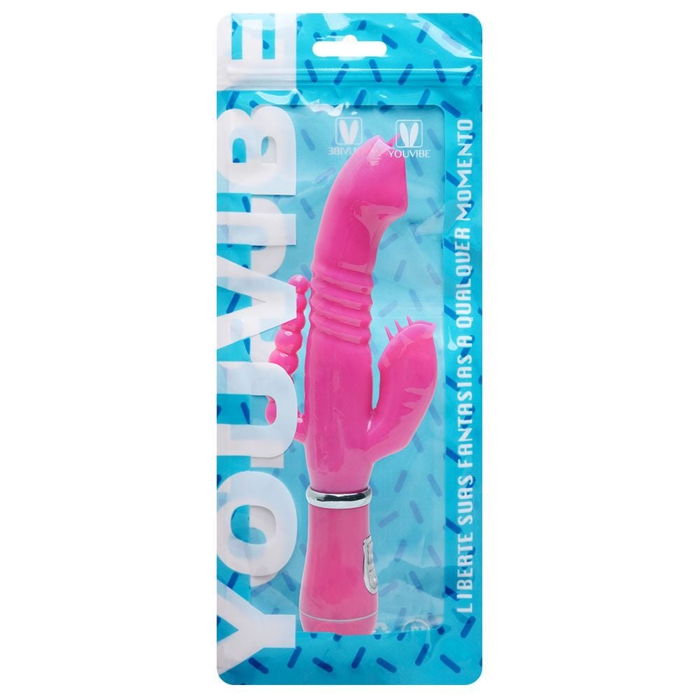 Vibrador Ponto G 12 Modos 3 Em 1 Usb Youvibe Vipmix