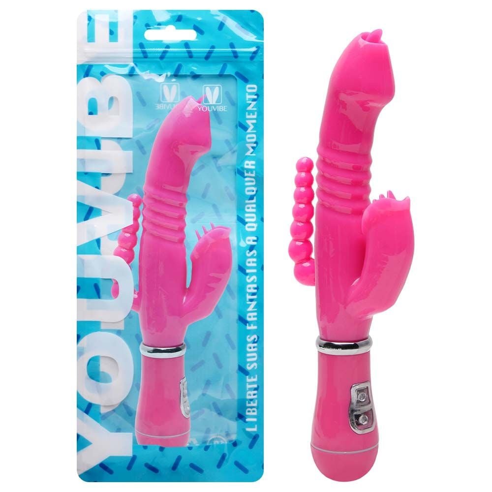 Vibrador Ponto G 12 Modos 3 Em 1 Youvibe Vipmix
