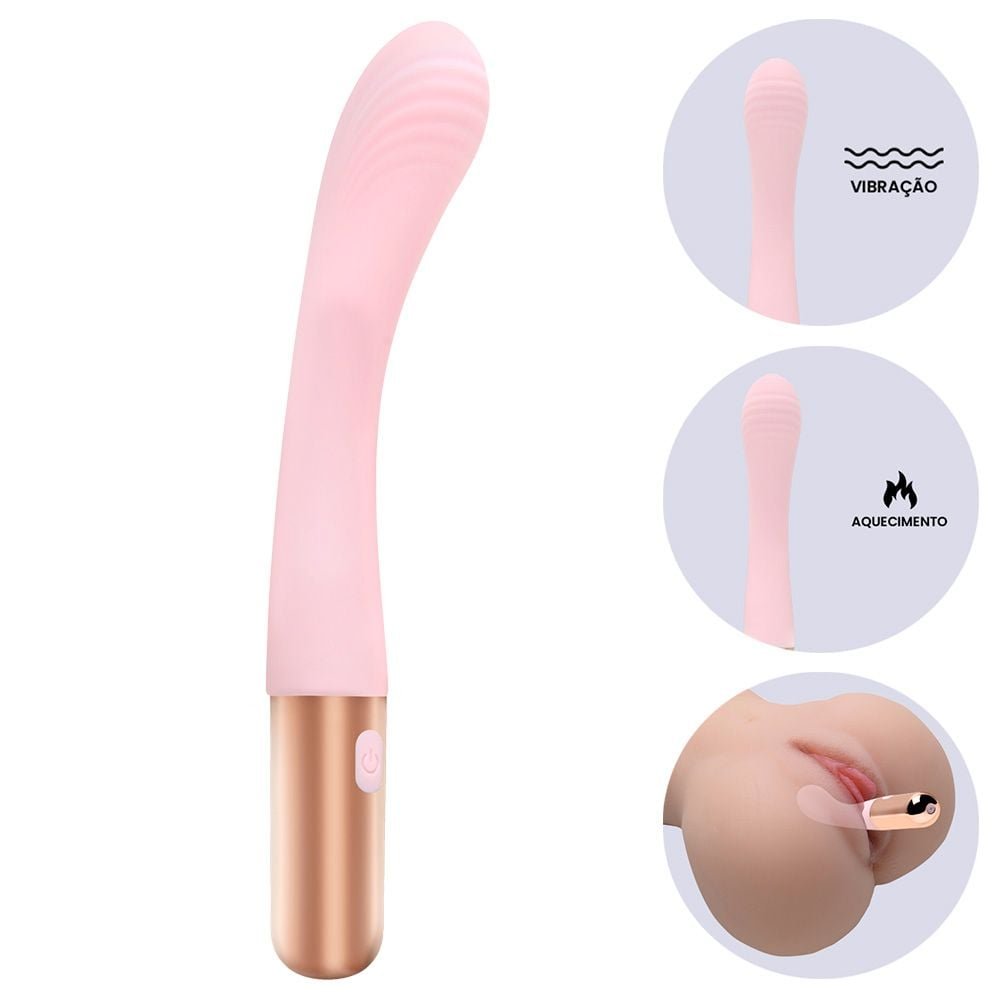 Vibrador Ponto G 8 Vibrações Aquece Galen Vipmix