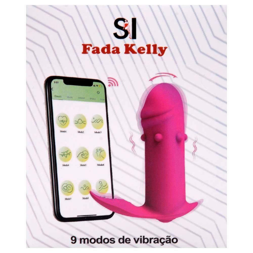 Vibrador Ponto G 9 Modos App Fada Kelly Sexy Import
