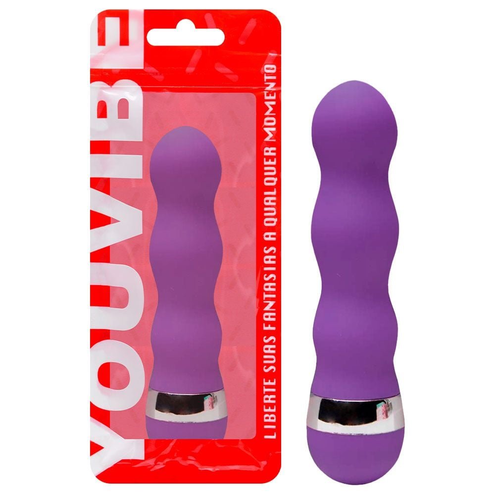 Vibrador Ponto G Aveludado 10,5 X 2,3cm Vipmix