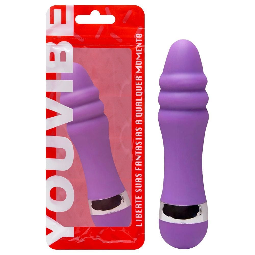 Vibrador Ponto G Aveludado 10,5 X 2,5cm Vipmix