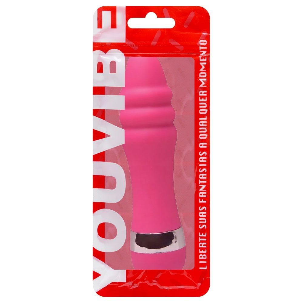 Vibrador Ponto G Aveludado 10,5 X 2,5cm Vipmix