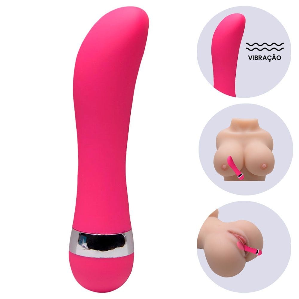 Vibrador Ponto G Aveludado 11,3 X 2,3cm Vipmix