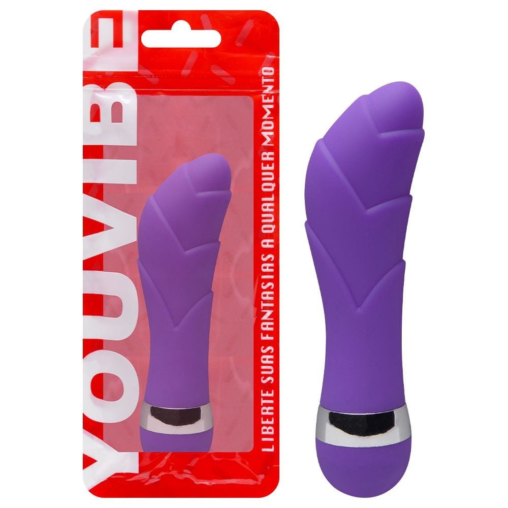 Vibrador Ponto G Aveludado 11,5 X 2,5cm Vipmix
