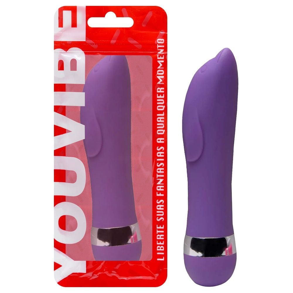 Vibrador Ponto G Aveludado Com 11,5 X 2,5cm Vipmix