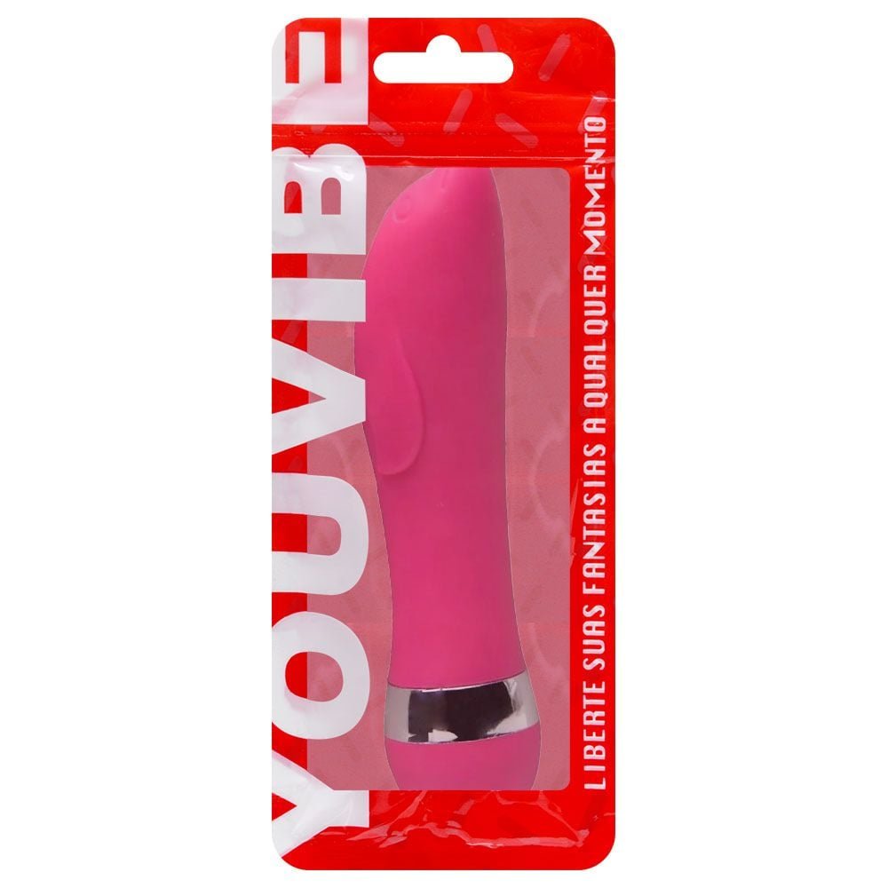 Vibrador Ponto G Aveludado Com 11,5 X 2,5cm Vipmix