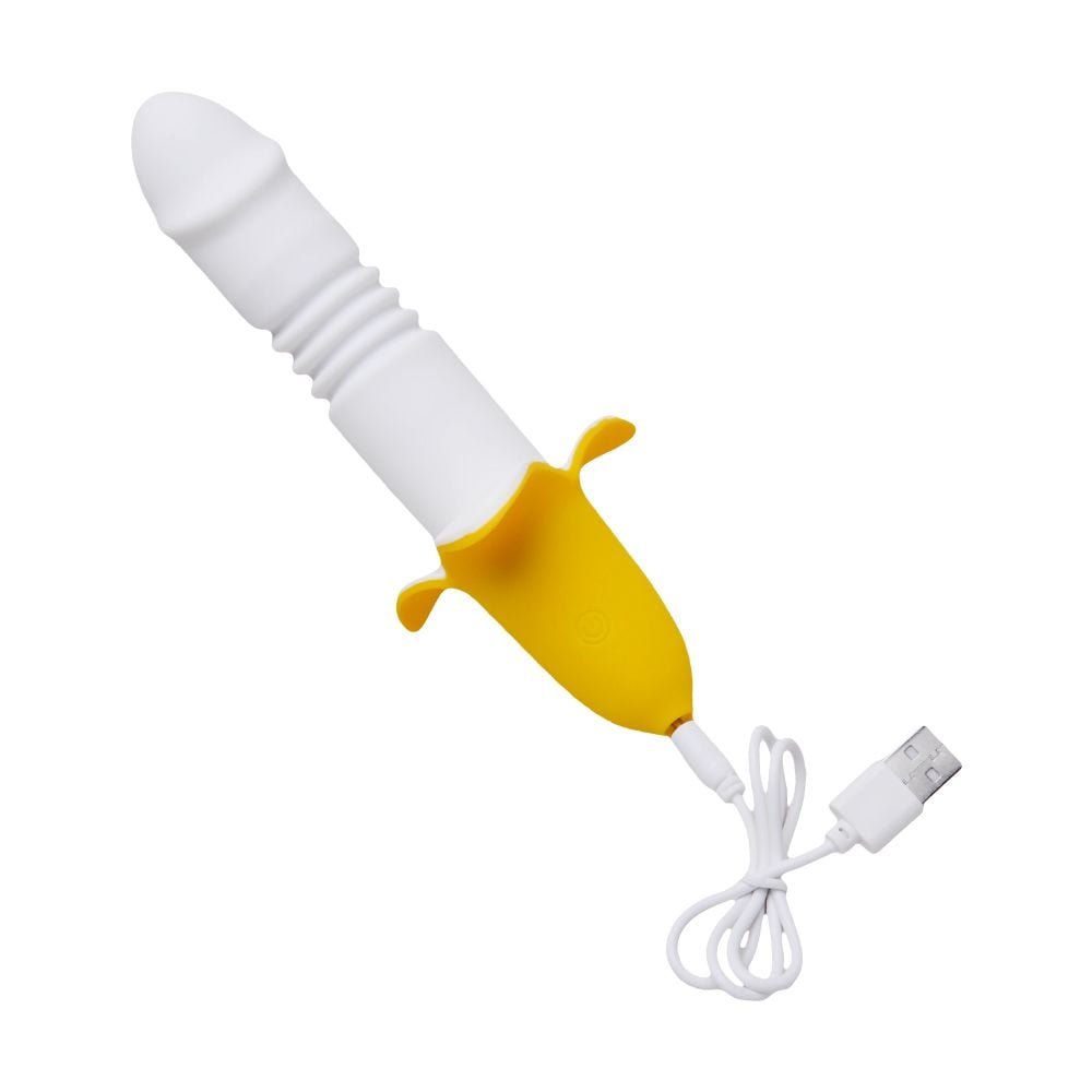 Vibrador Ponto G Banana 12 Modos Vai E Vem Vipmix