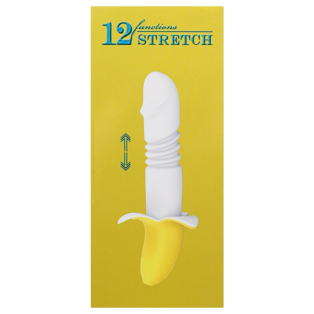 Vibrador Ponto G Banana 12 Modos Vai E Vem Vipmix