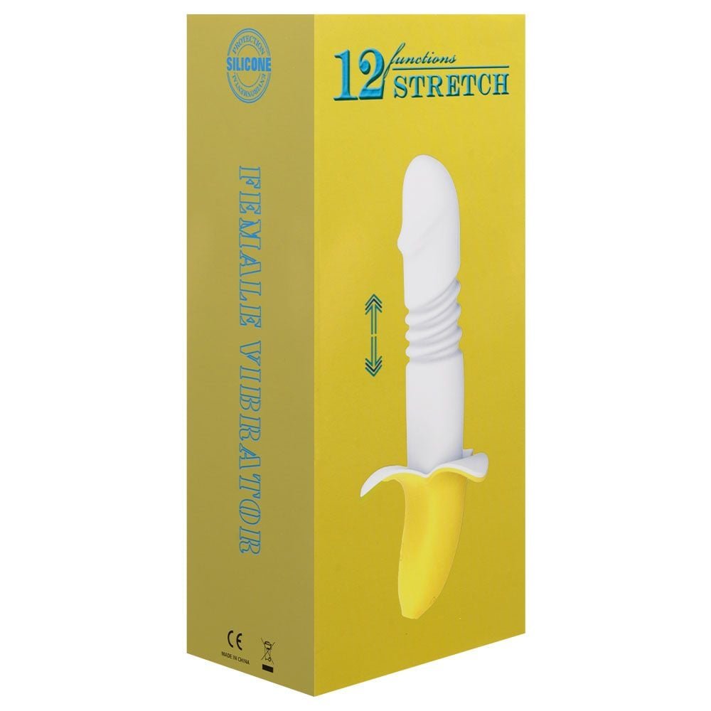 Vibrador Ponto G Banana 12 Modos Vai E Vem Vipmix