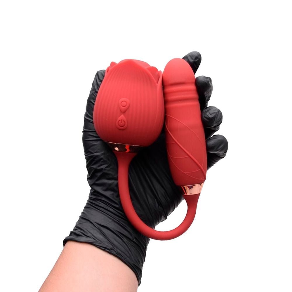 Vibrador Ponto G Clitóris Vai Vem Rosa Sexy Import