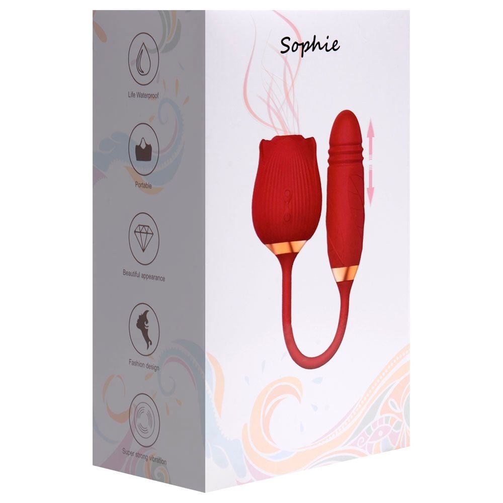 Vibrador Ponto G Clitóris Vai Vem Rosa Sexy Import