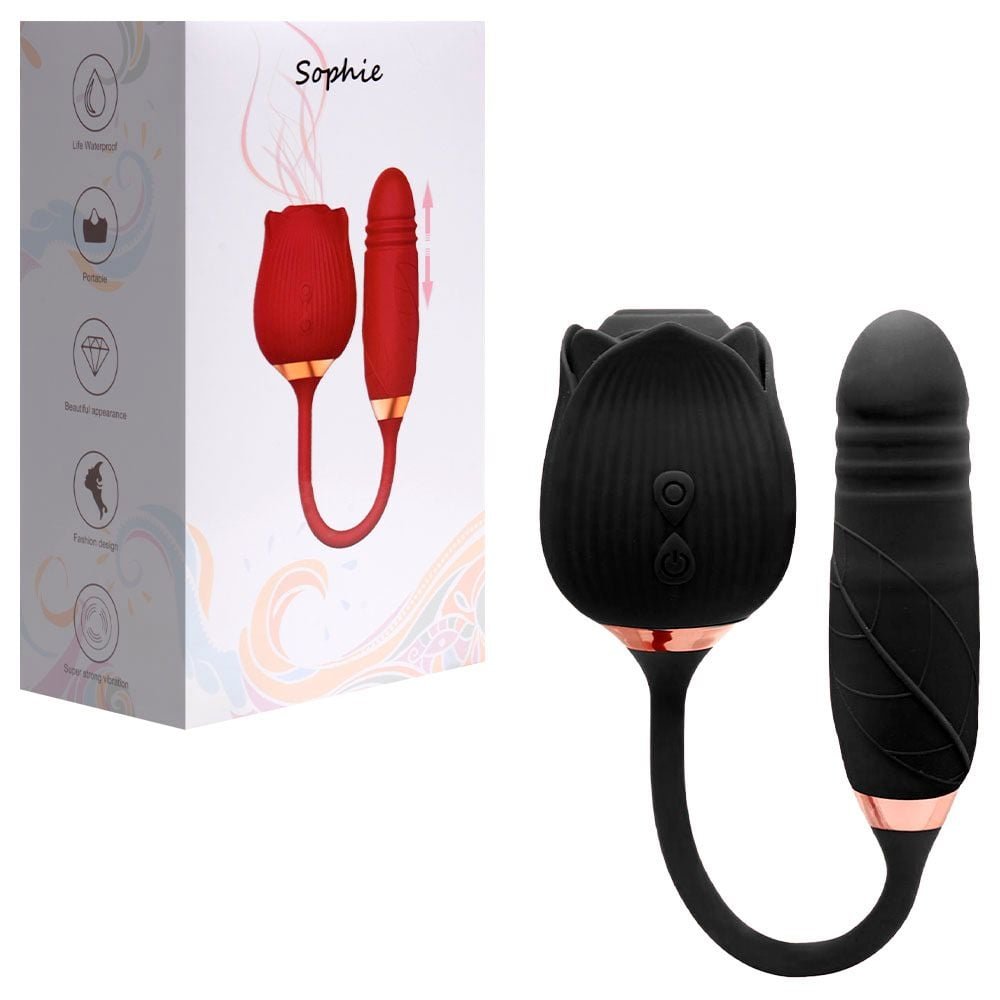 Vibrador Ponto G Clitóris Vai Vem Rosa Sexy Import