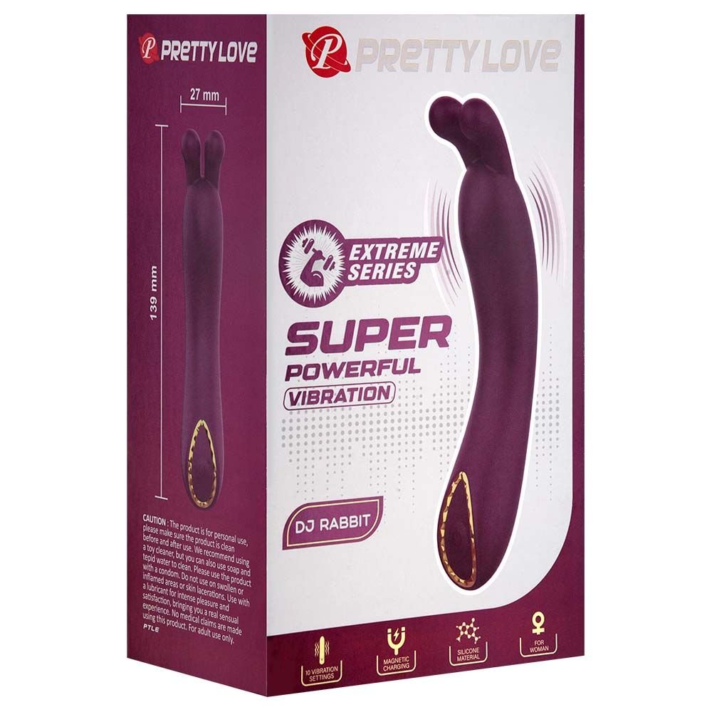 Vibrador Ponto G Coelho 10 Modos Pretty Love Vipmix