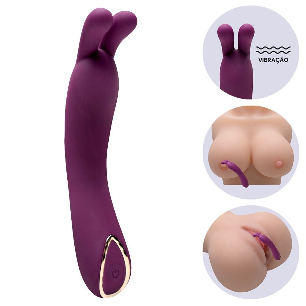 Vibrador Ponto G Coelho 10 Modos Pretty Love Vipmix