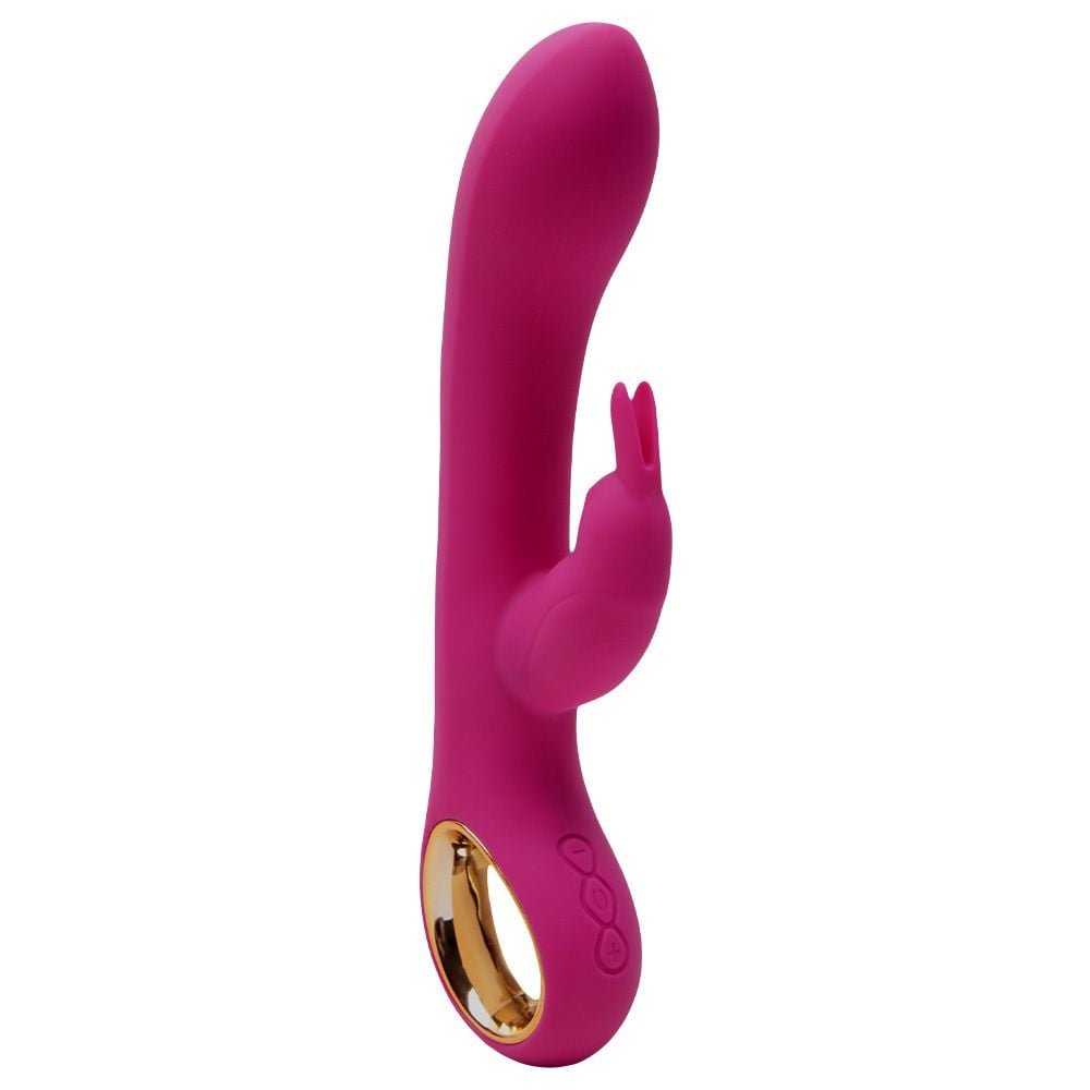 Vibrador Ponto G Com Alça Em Metal Dourado Lealso Vipmix