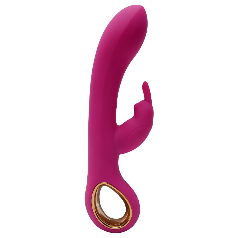 Vibrador Ponto G Com Alça Em Metal Dourado Lealso Vipmix