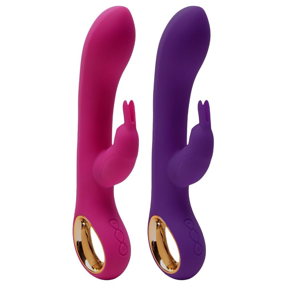 Vibrador Ponto G Com Alça Em Metal Dourado Lealso Vipmix