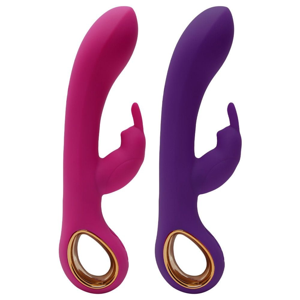 Vibrador Ponto G Com Alça Em Metal Dourado Lealso Vipmix