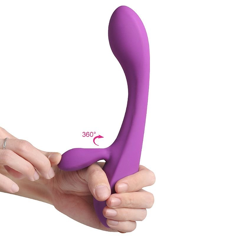 Vibrador Ponto G com Estimulador de Clitóris - Boom - S-Hande