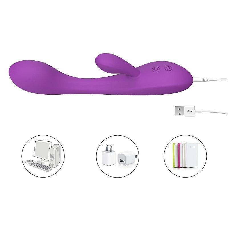 Vibrador Ponto G com Estimulador de Clitóris - Boom - S-Hande