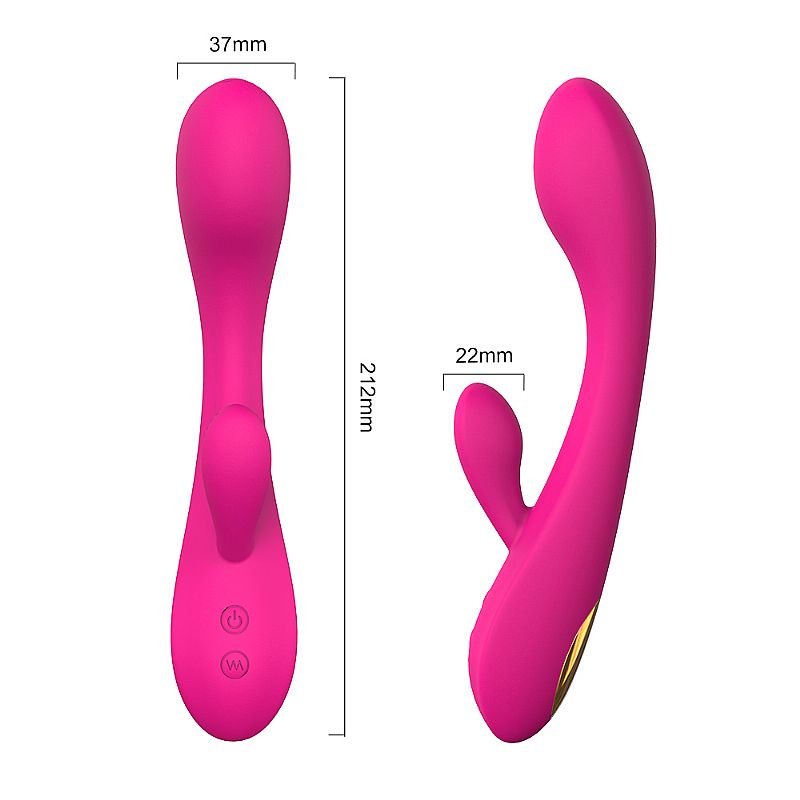 Vibrador Ponto G com Estimulador de Clitóris - Boom - S-Hande