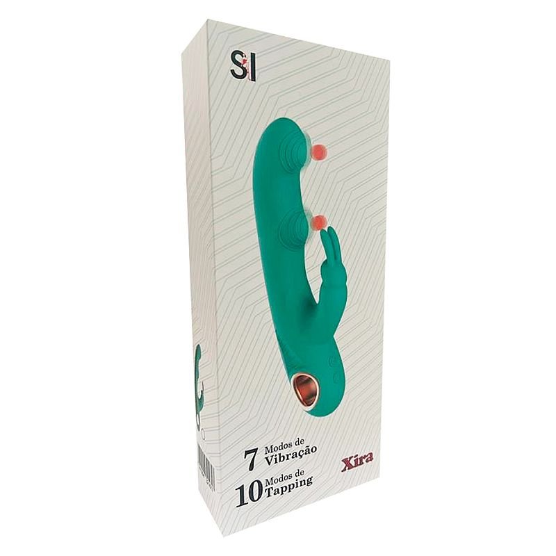 Vibrador Ponto G de Clitóris com 2 Tapping - Xira