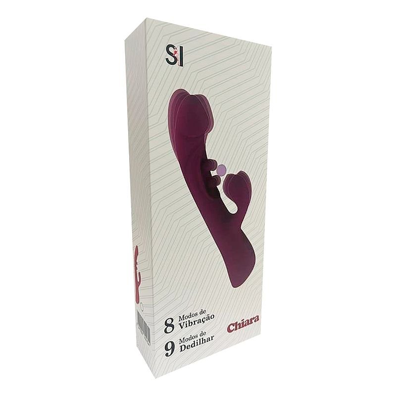 Vibrador Ponto G de Clitóris com Dedilhar - Chiara