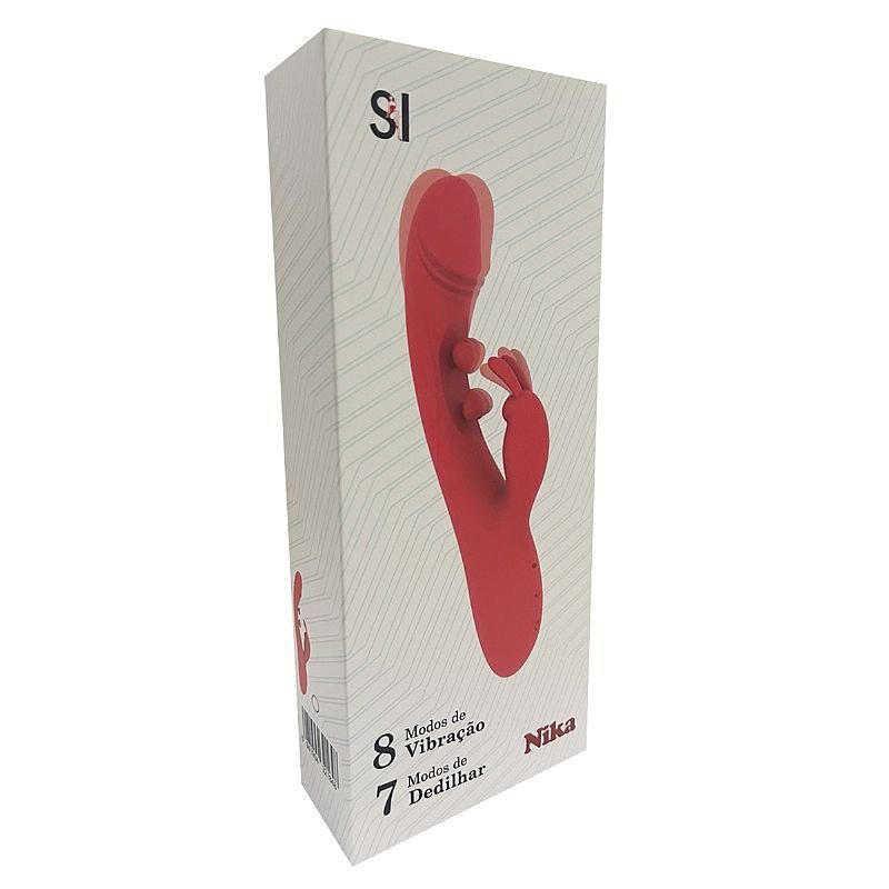 Vibrador Ponto G de Clitóris com Dedilhar - Nika