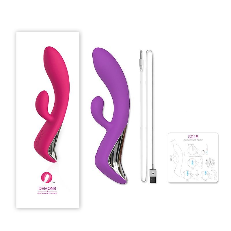 Vibrador Ponto G de Clitóris com Dedilhar / Vem cá - Demons - S-Hande