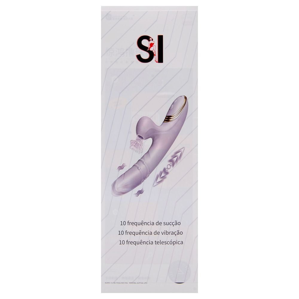 Vibrador Ponto G E Clitóris Vai Vem Anel Sexy Import
