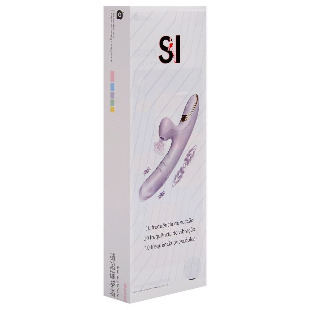 Vibrador Ponto G E Clitóris Vai Vem Anel Sexy Import