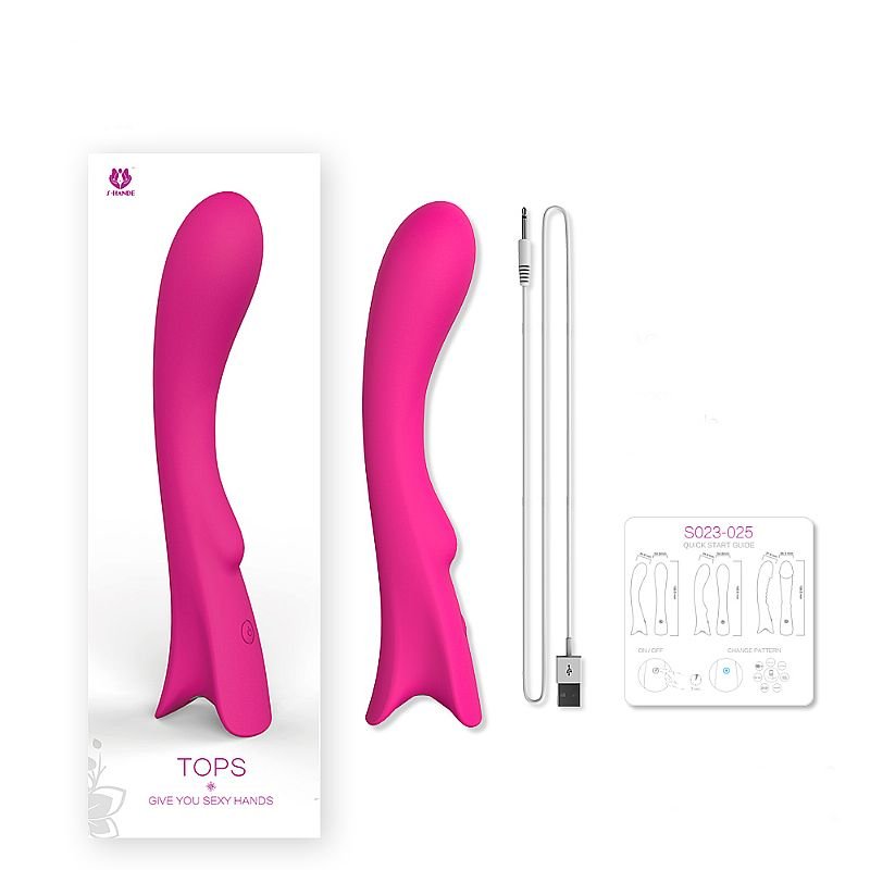 Vibrador Ponto G em Silicone Tops - S-Hande - Roxo