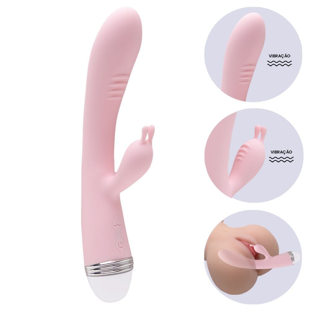 Vibrador Ponto G Estimula Clítoris Usb Lilo Vipmix