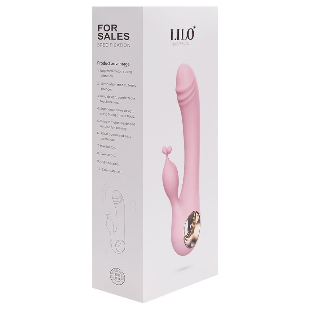 Vibrador Ponto G Estimulador Clítoris Usb Lilo Vipmix