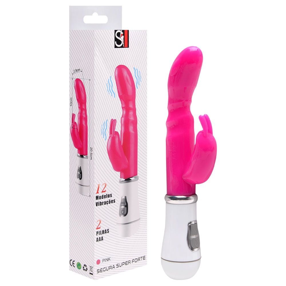 Vibrador Ponto G Jelly Duplo Motor Sexy Import