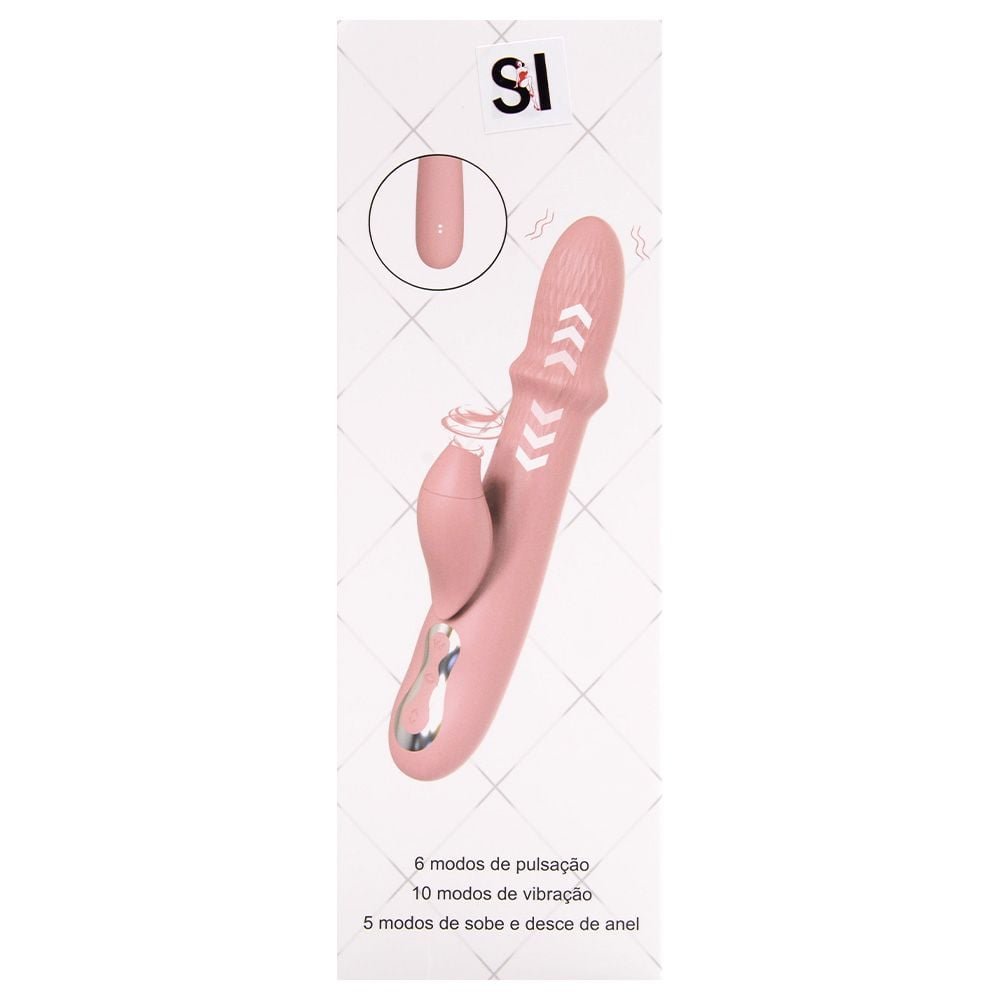 Vibrador Ponto G Pulsação Vai Vem Anel Sexy Import