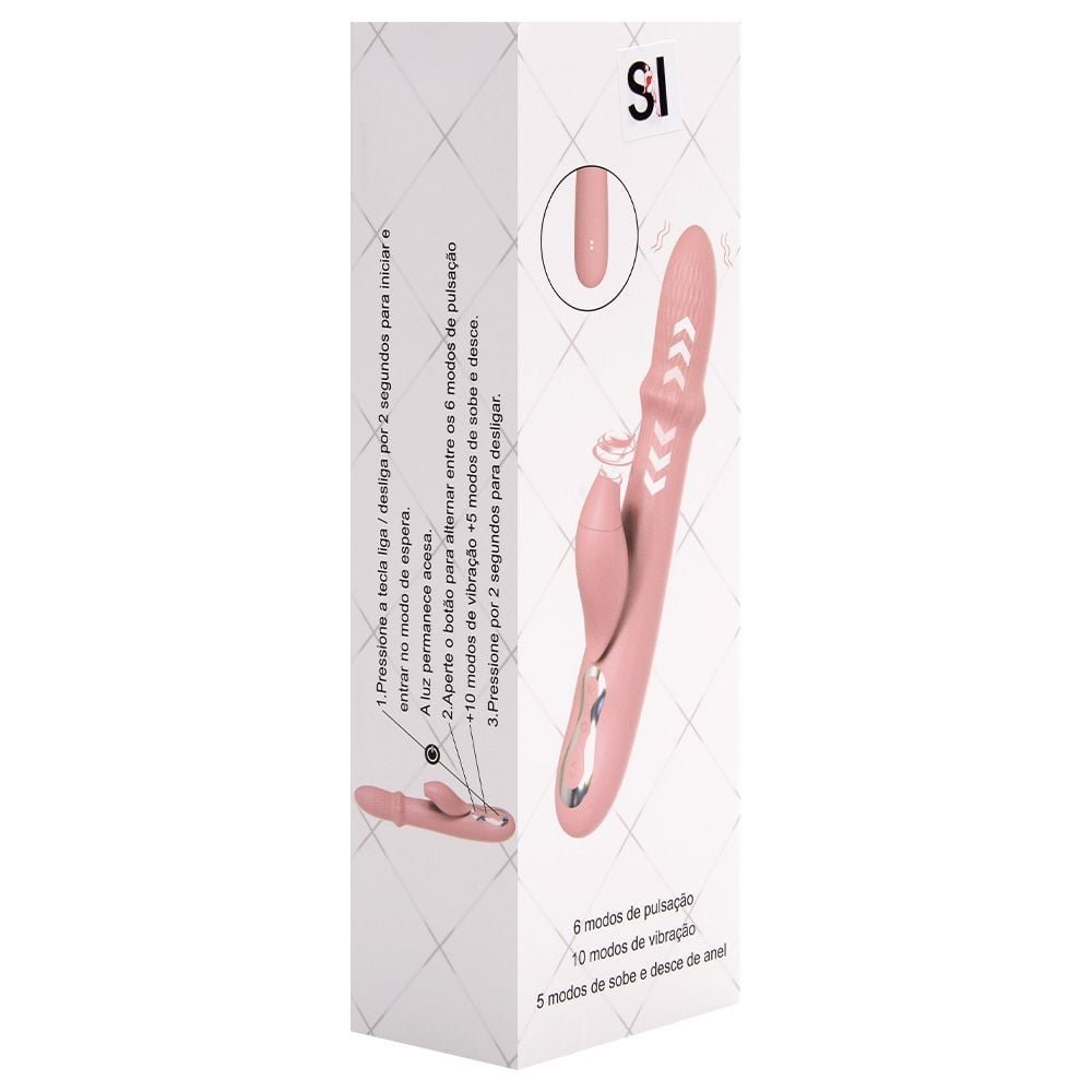 Vibrador Ponto G Pulsação Vai Vem Anel Sexy Import