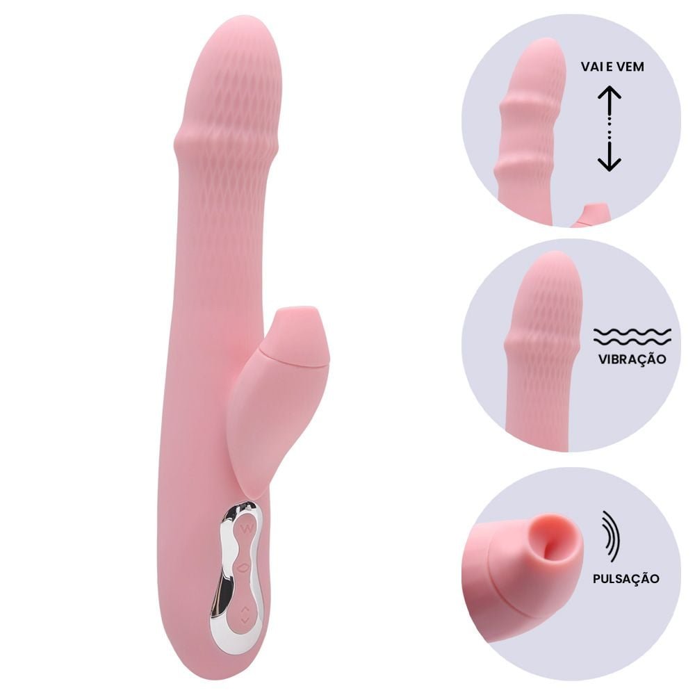 Vibrador Ponto G Pulsação Vai Vem Anel Sexy Import