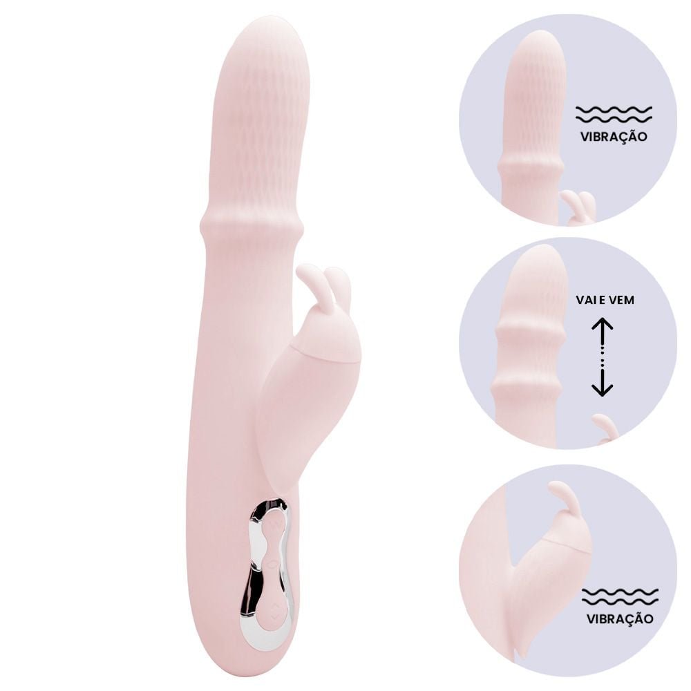 Vibrador Ponto G Pulsação Vai Vem Rabbit Sexy Import