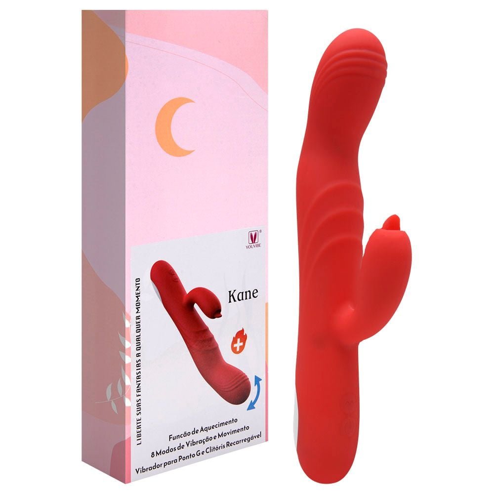 Vibrador Ponto G Usb 8 Vibrações Aquece Kane Vipmix