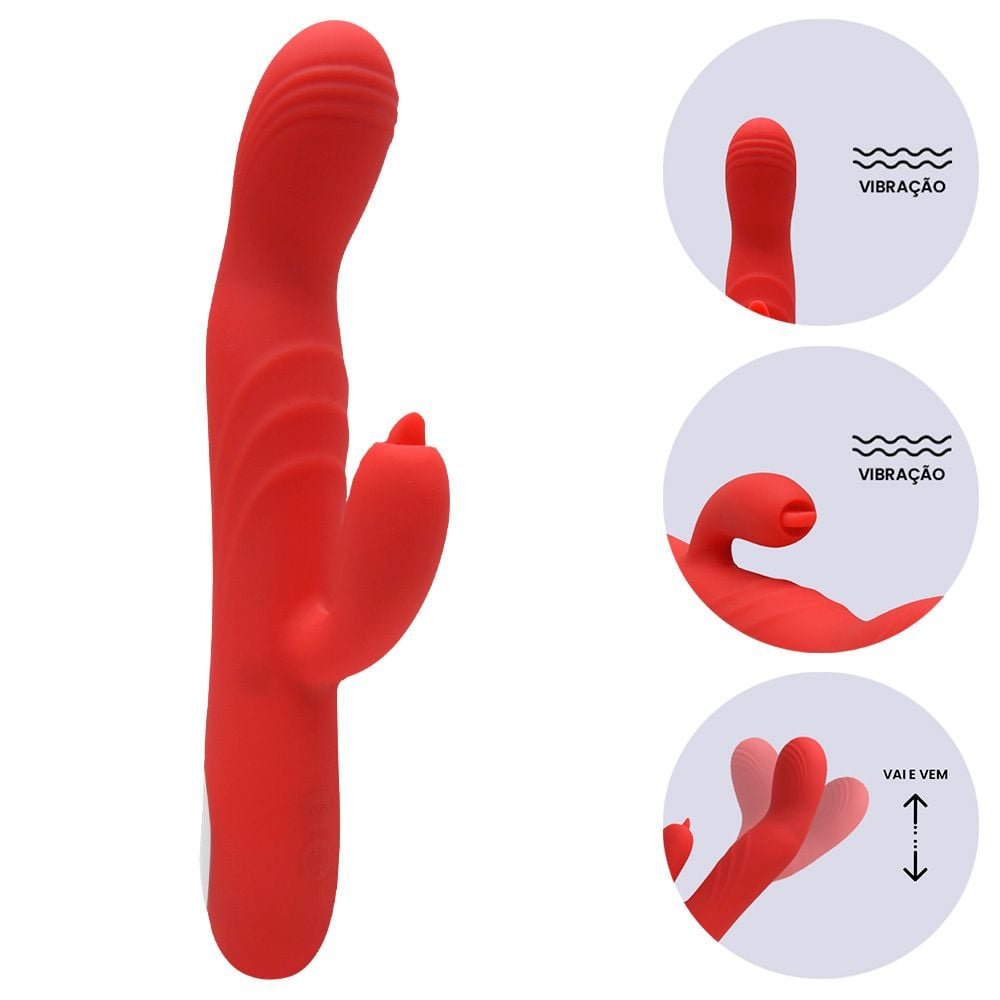 Vibrador Ponto G Usb 8 Vibrações Aquece Kane Vipmix