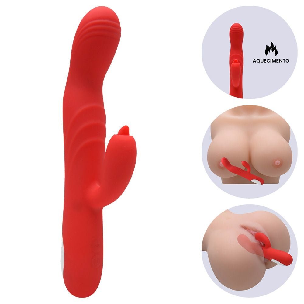 Vibrador Ponto G Usb 8 Vibrações Aquece Kane Vipmix