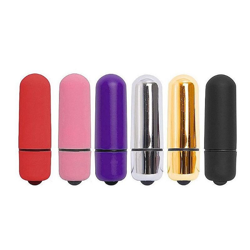 Vibrador Power Bullet - Estimulador de Clitóris com 10 Vibrações - Dourado