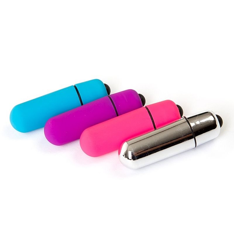 Vibrador Power Bullet - Estimulador de Clitóris com 10 Vibrações - Prata