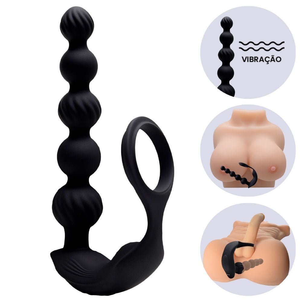 Vibrador Próstata Anel Long Plug Alwup Sexy Import