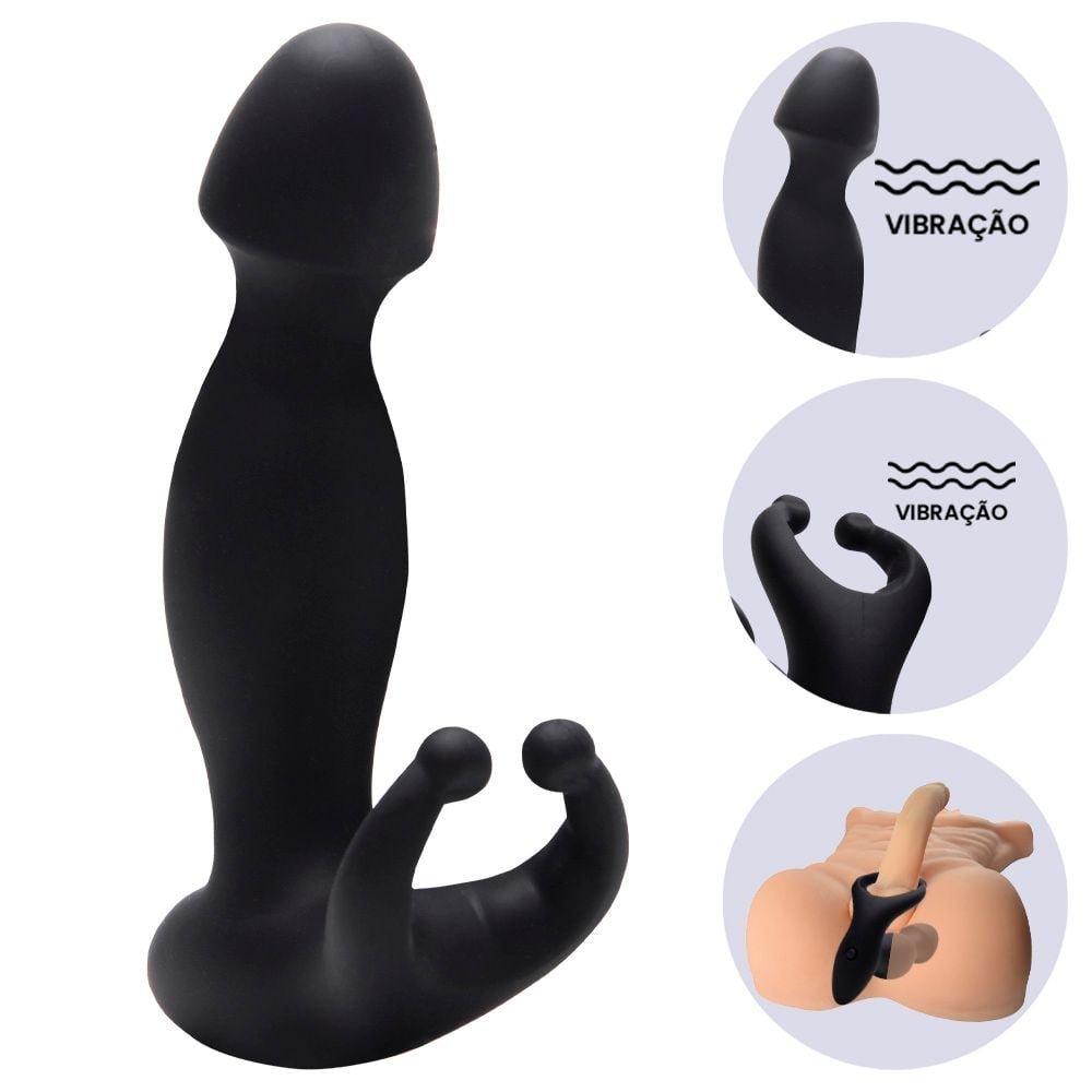 Vibrador Próstata Com Anel E Bullet Sexy Import